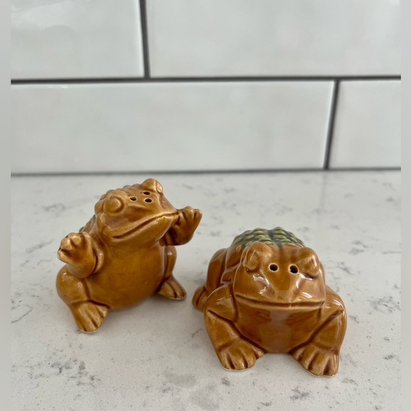 Other - Vintage Cane Toad Salt and Pepper Shakers